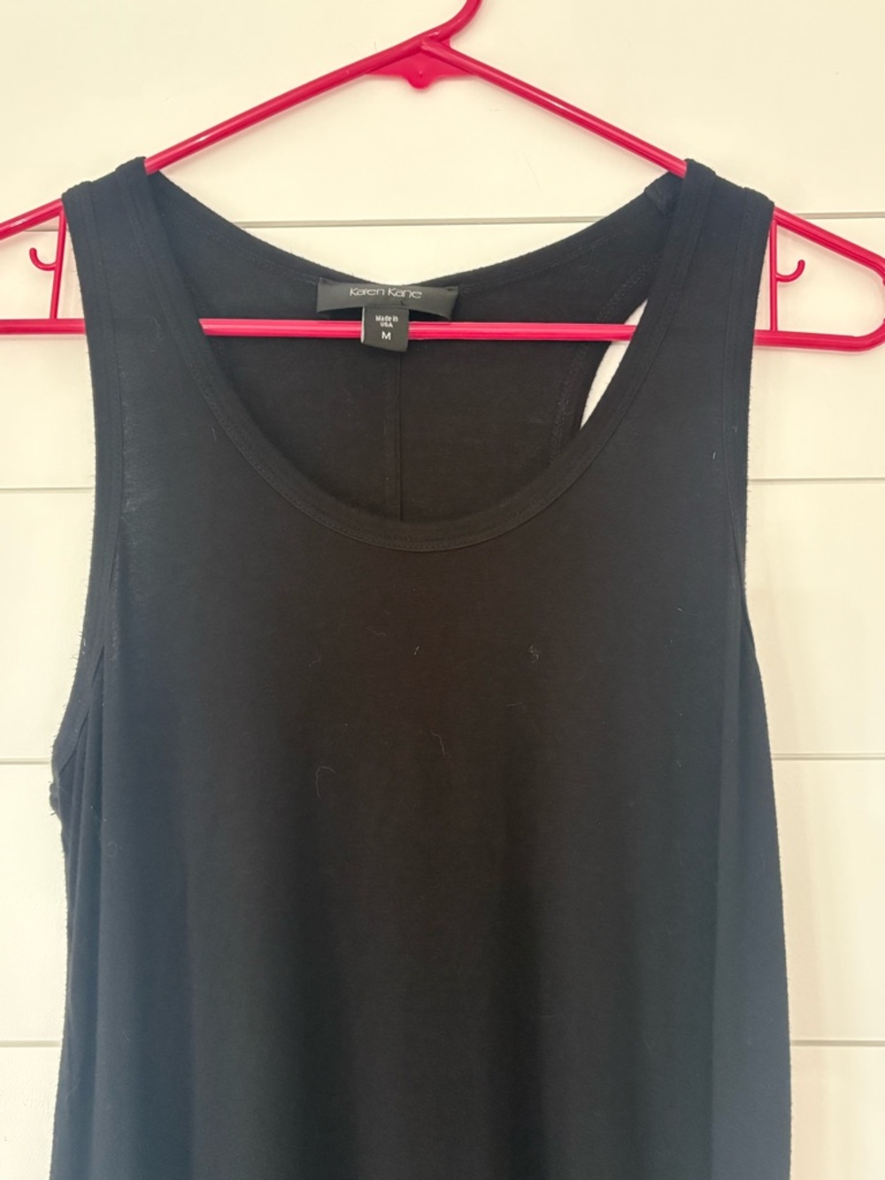 Karen Kane Tasha Black Maxi Dress Size M Stretch Rayon Sleeveless Made in USA - Picture 6 of 11